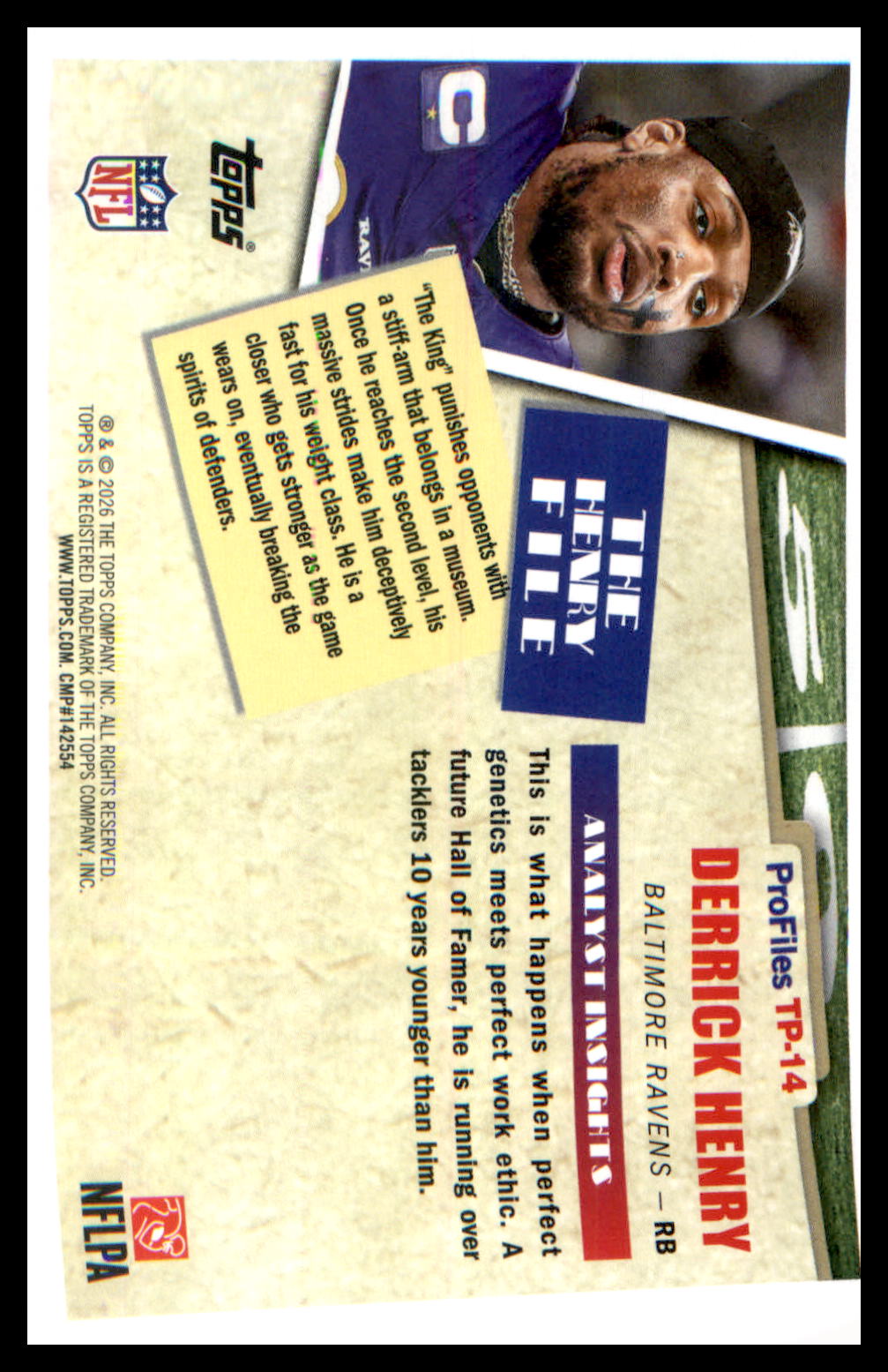 2026 Topps Flagship Topps Flagship Profiles #TP-14 Derrick Henry