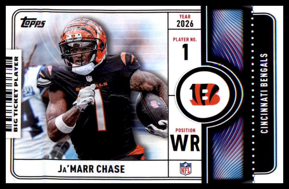 2026 Topps Flagship Big Ticket Players #BTP-9 Ja'Marr Chase