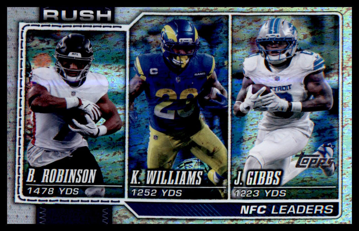 2026 Topps Flagship Football Silver Holo Foil # NFL Rushing Leaders