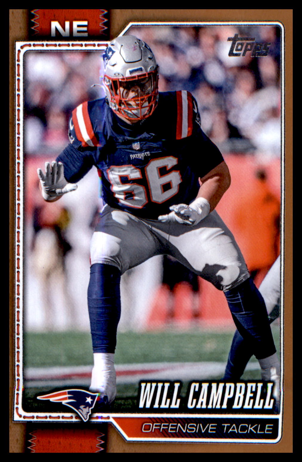 2026 Topps Flagship Football Gold #137 Will Campbell #/2026