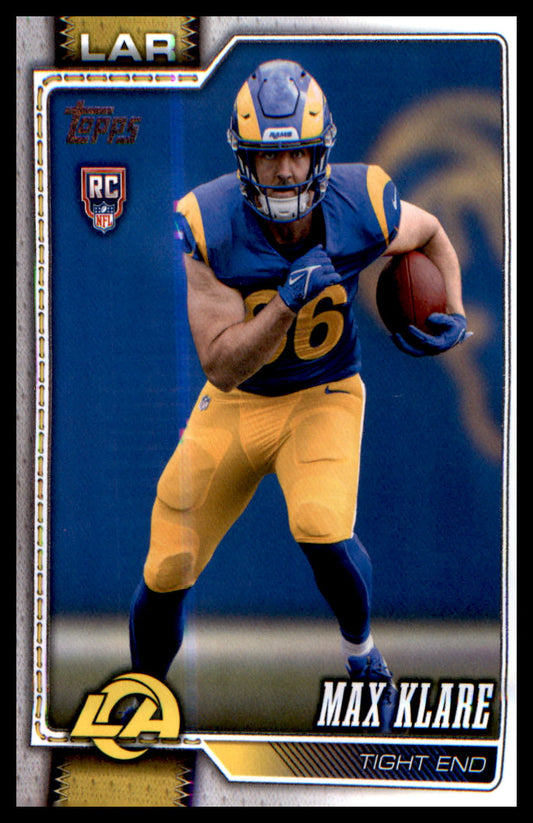 2026 Topps Flagship Rookie Card #340 Max Klare