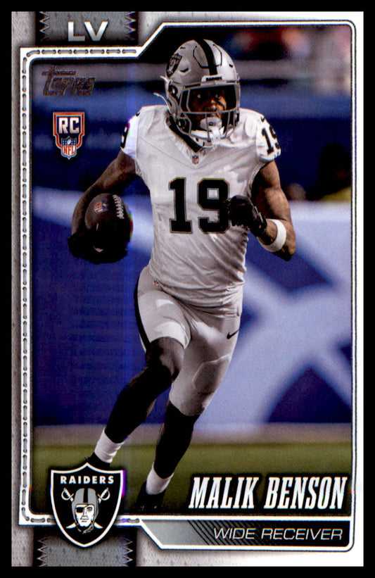 2026 Topps Flagship Football Rookie Card #390 Malik Benson