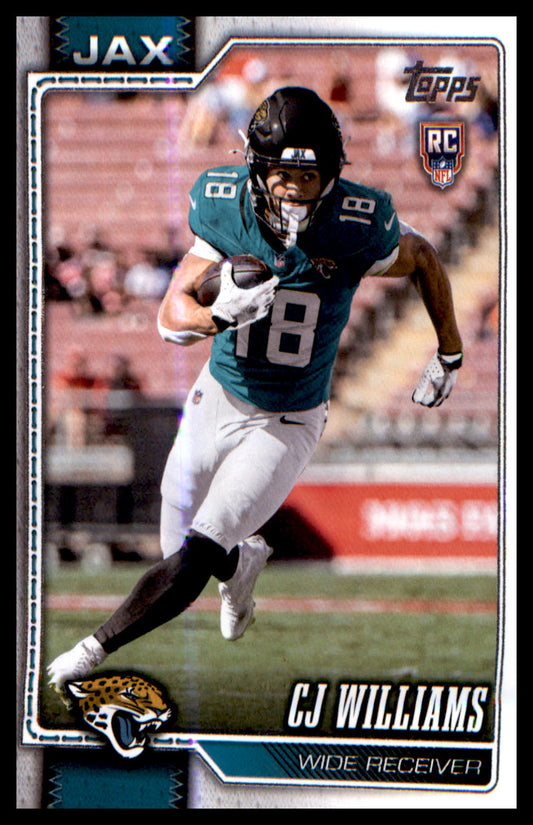 Rookie Card # CJ williams
