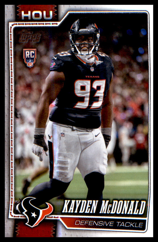 2026 Topps Flagship Rookie Card #364 Kayden McDonald