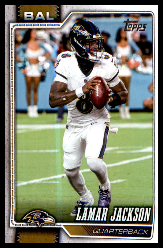 2026 Topps Flagship Football Base #13 Lamar Jackson