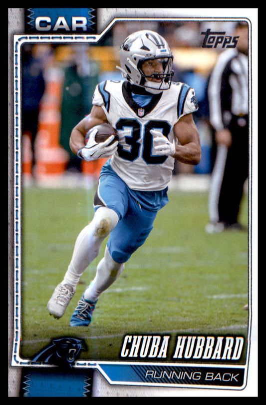 2026 Topps Flagship Football Base #28 Chuba Hubbard