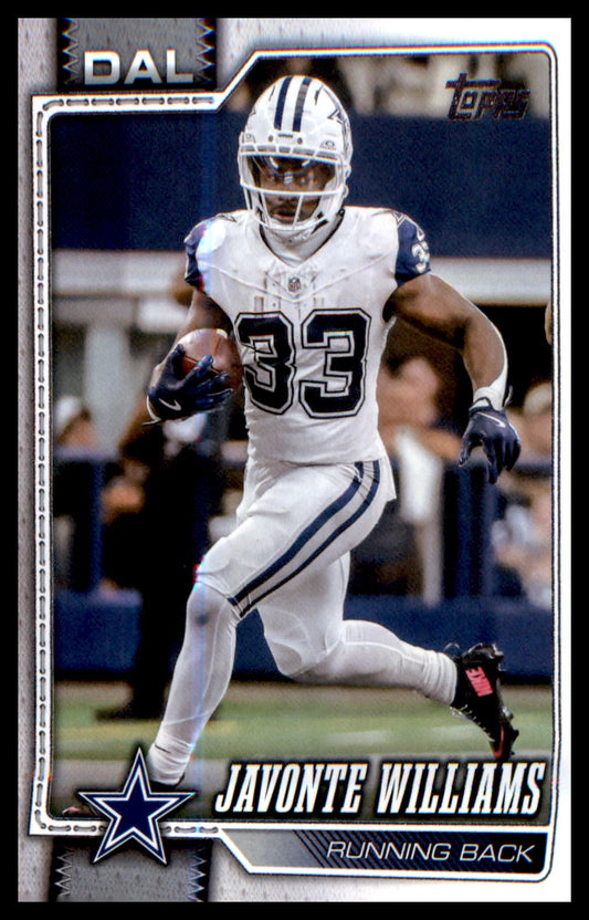 2026 Topps Flagship Football Base #51 Javonte Williams