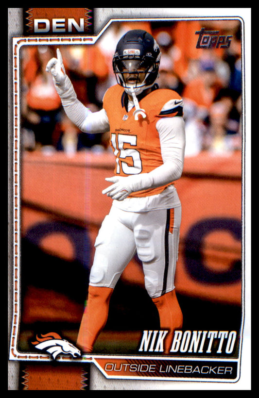 2026 Topps Flagship Football Base #61 Nik Bonitto