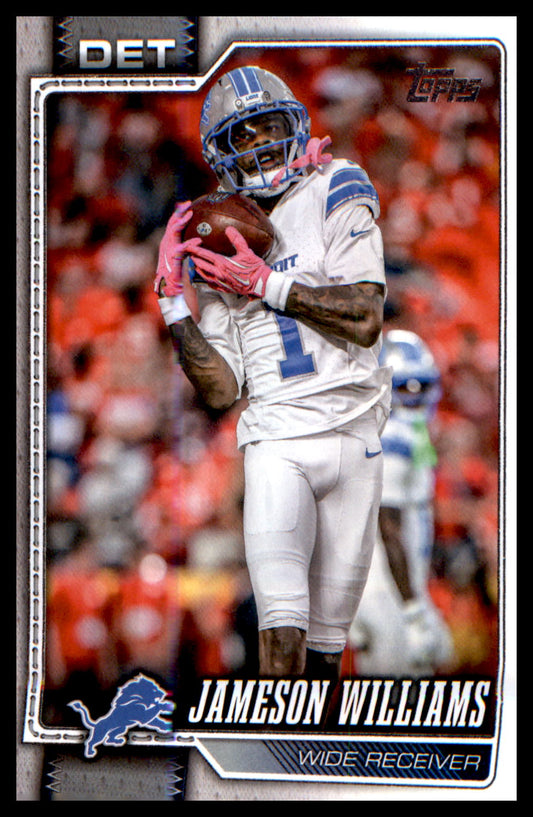 2026 Topps Flagship Football Base #67 Jameson Williams