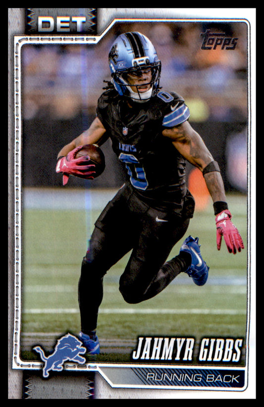 2026 Topps Flagship Football Base #70 Jahmyr Gibbs
