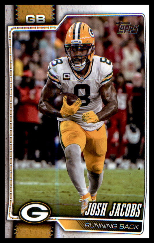 2026 Topps Flagship Football Base #77 Josh Jacobs