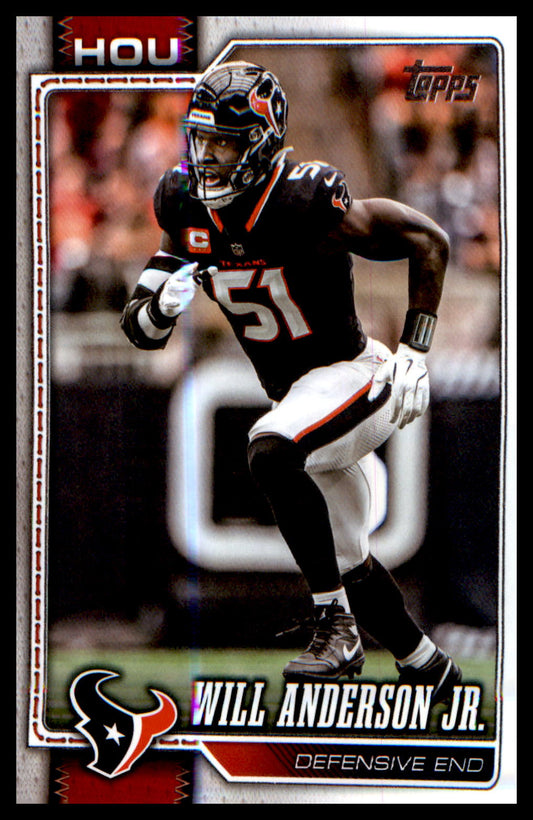 2026 Topps Flagship Football Base #82 Will Anderson Jr.
