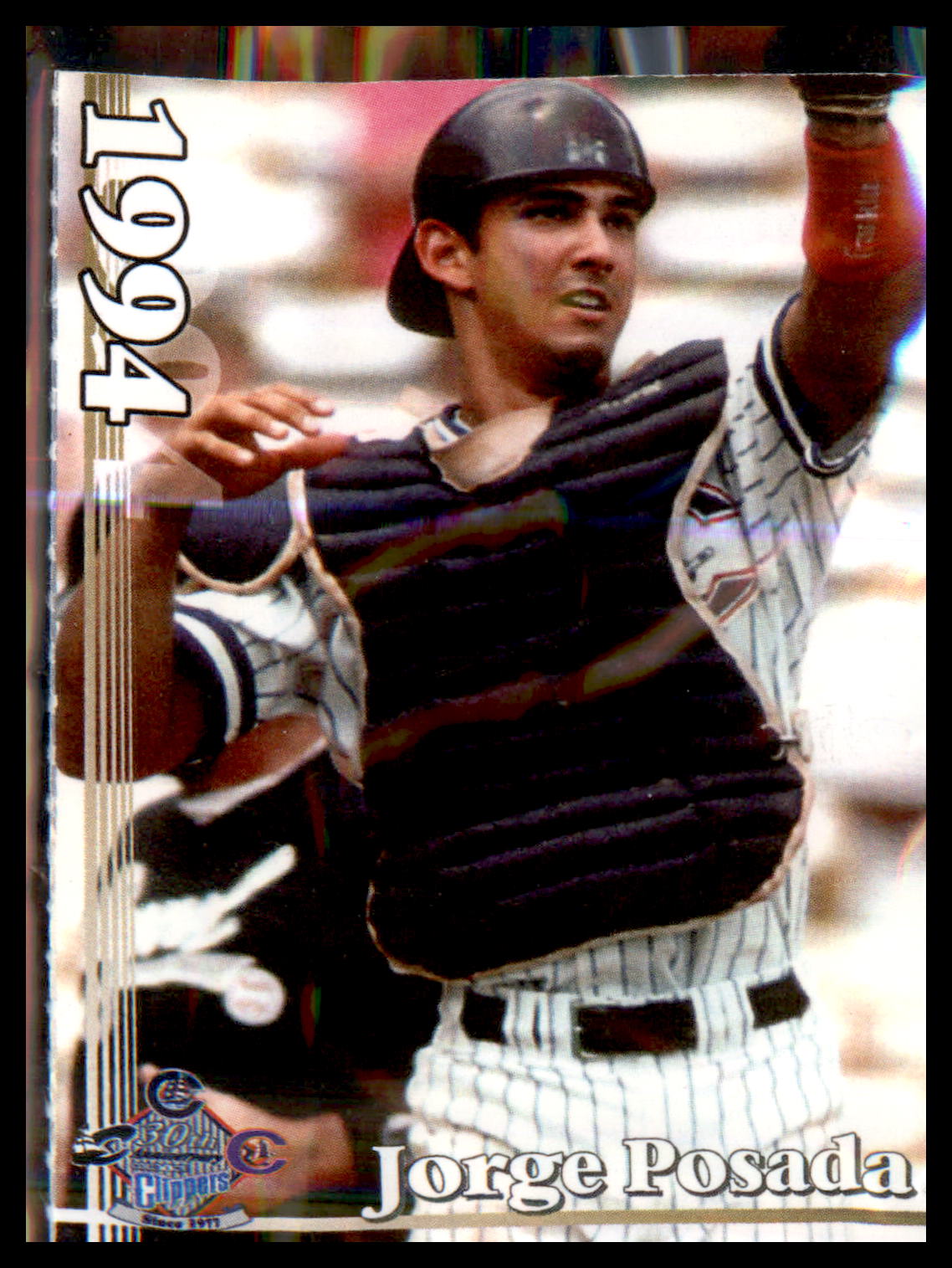 1994 Clippers Program Clippers Anniversary Card #NNO Jorge Posada