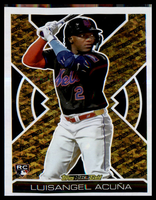 2025 Topps Update Topps Black Gold #BG-23 Luisangel Acuña