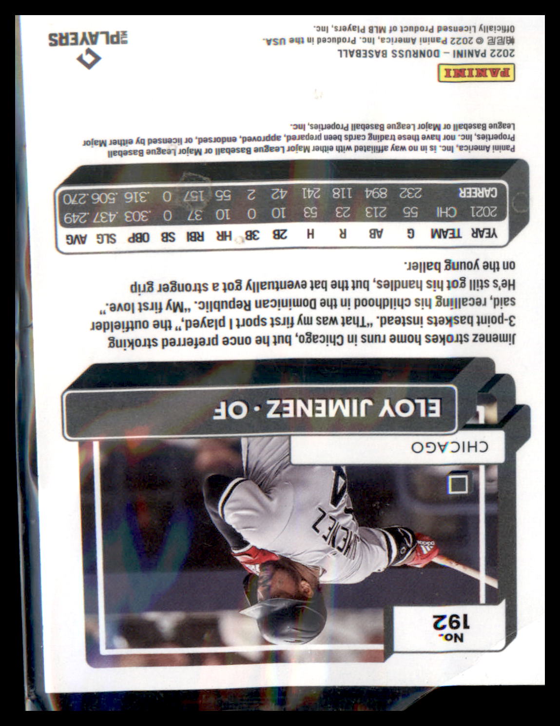 2022 Donruss #192 Eloy Jimenez