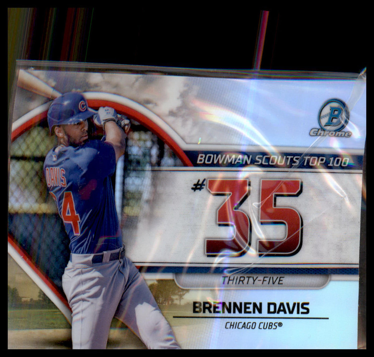 2023 Bowman Bowman Scouts Top 100 #BTP-35 Brennen Davis