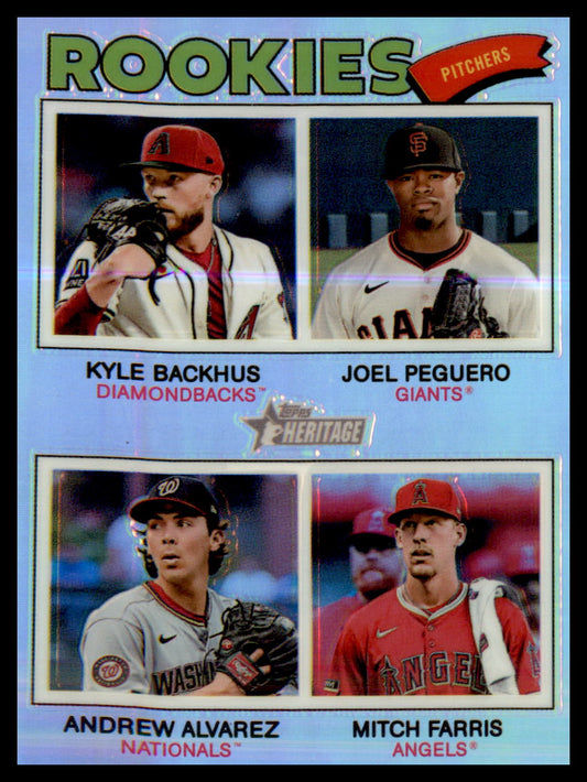 2026 Topps Heritage Chrome Refractors #393 2026 Rookie Pitchers