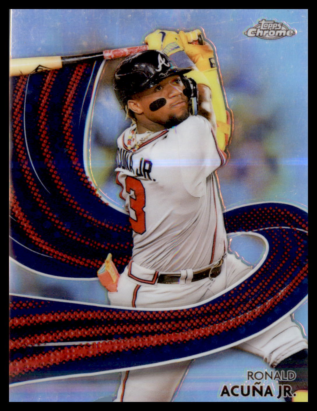 2024 Topps Chrome Strokes Refractor #S-12 Ronald Acuña Jr.