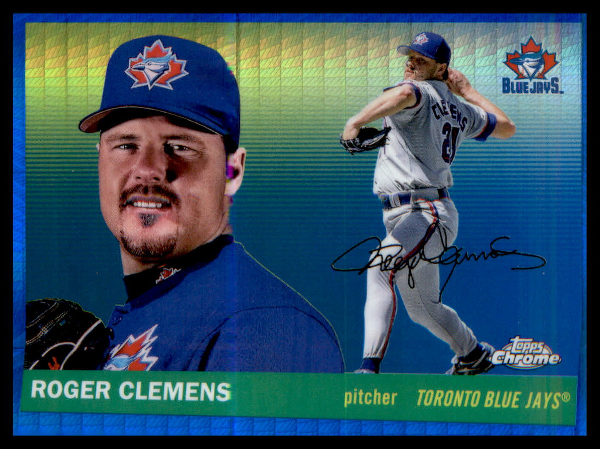 2025 Topps Chrome Platinum Blue Prism Refractors #456 Roger Clemens
