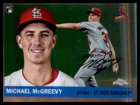 2025 Topps Chrome Platinum #290 Michael McGreevy RC RC
