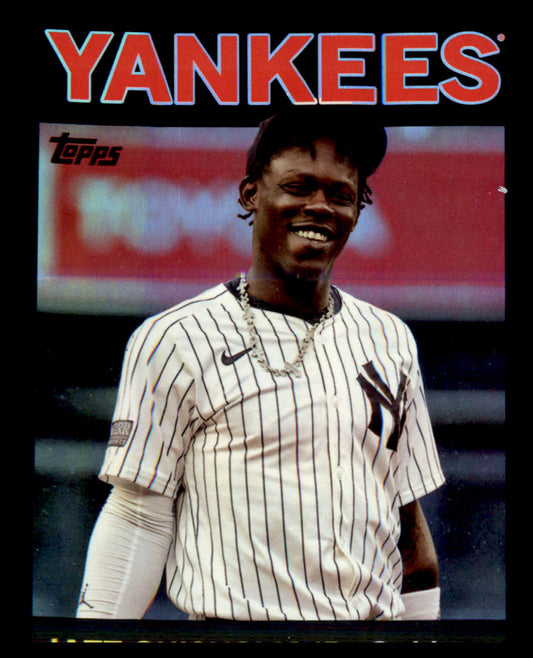 2025 Topps Archives Black Foilboard #65 Jazz Chisholm Jr.