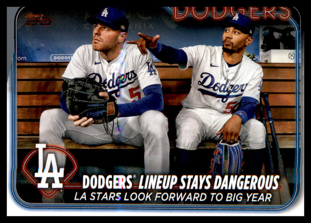 2024 Topps #401 Dodgers Lineup Stays Dangerous Freddie Freeman/Mookie Betts