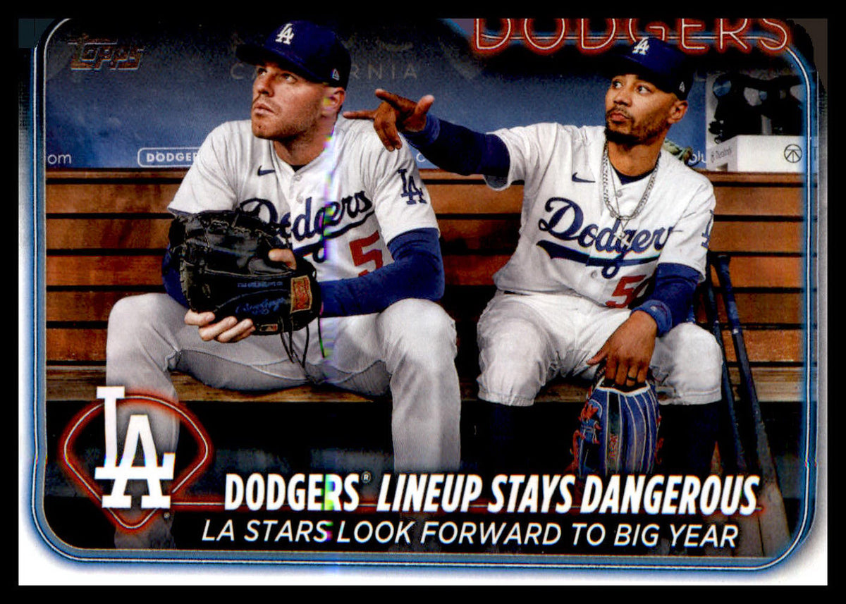2024 Topps #401 Dodgers Lineup Stays Dangerous Freddie Freeman/Mookie Betts