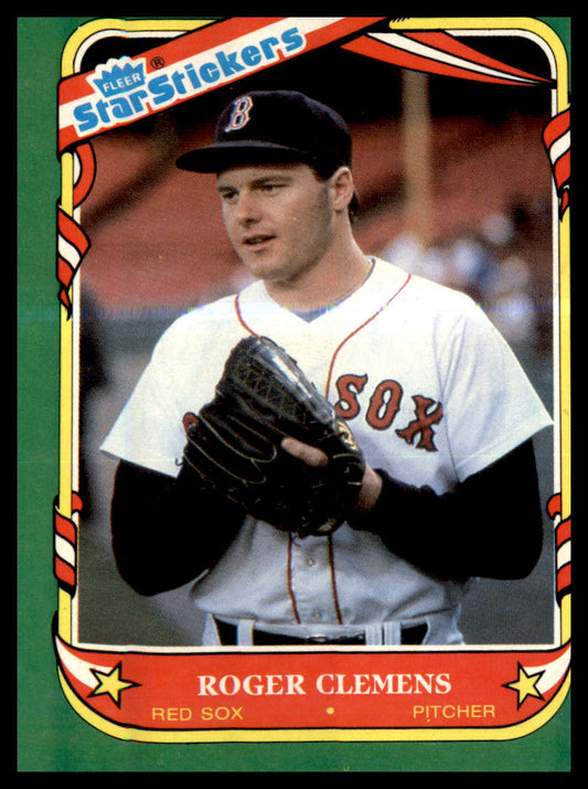 1987 Fleer Star Stickers #24 Roger Clemens