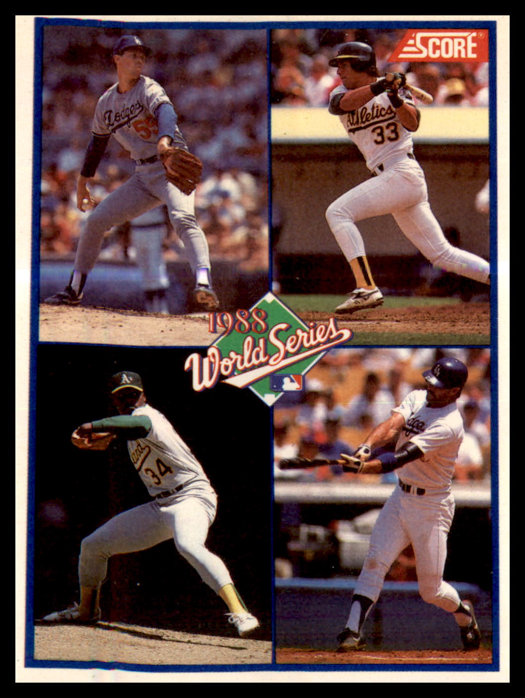 1989 Score #582 1988 World Series Oakland A's