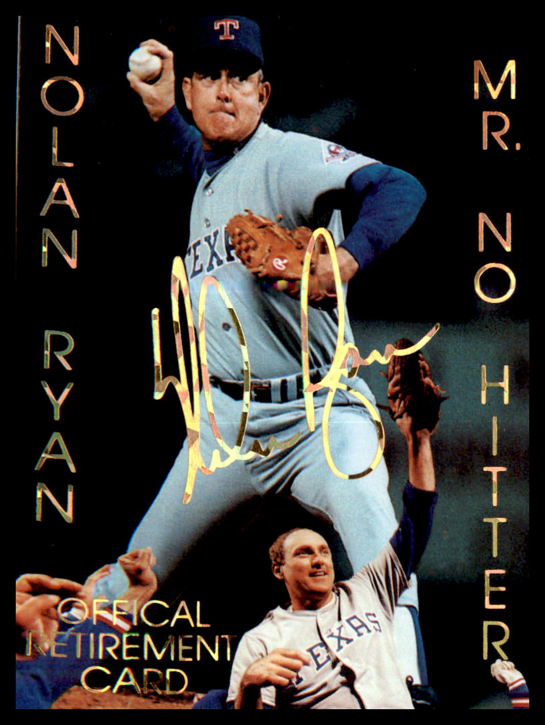 1993-95 Sports Stars USA #105 Nolan Ryan Official  Retirement Card