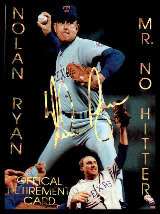 1993-95 Sports Stars USA #105 Nolan Ryan Official  Retirement Card