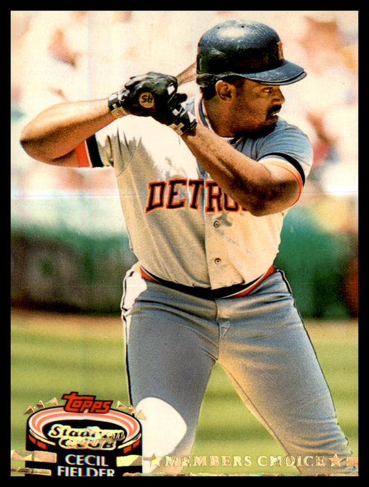 1992 Stadium Club #599 Cecil Fielder
