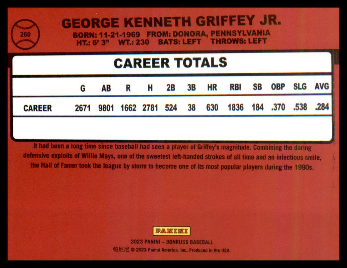2023 Donruss #260 Ken Griffey Jr.
