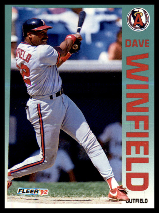 1992 Fleer #72 Dave Winfield