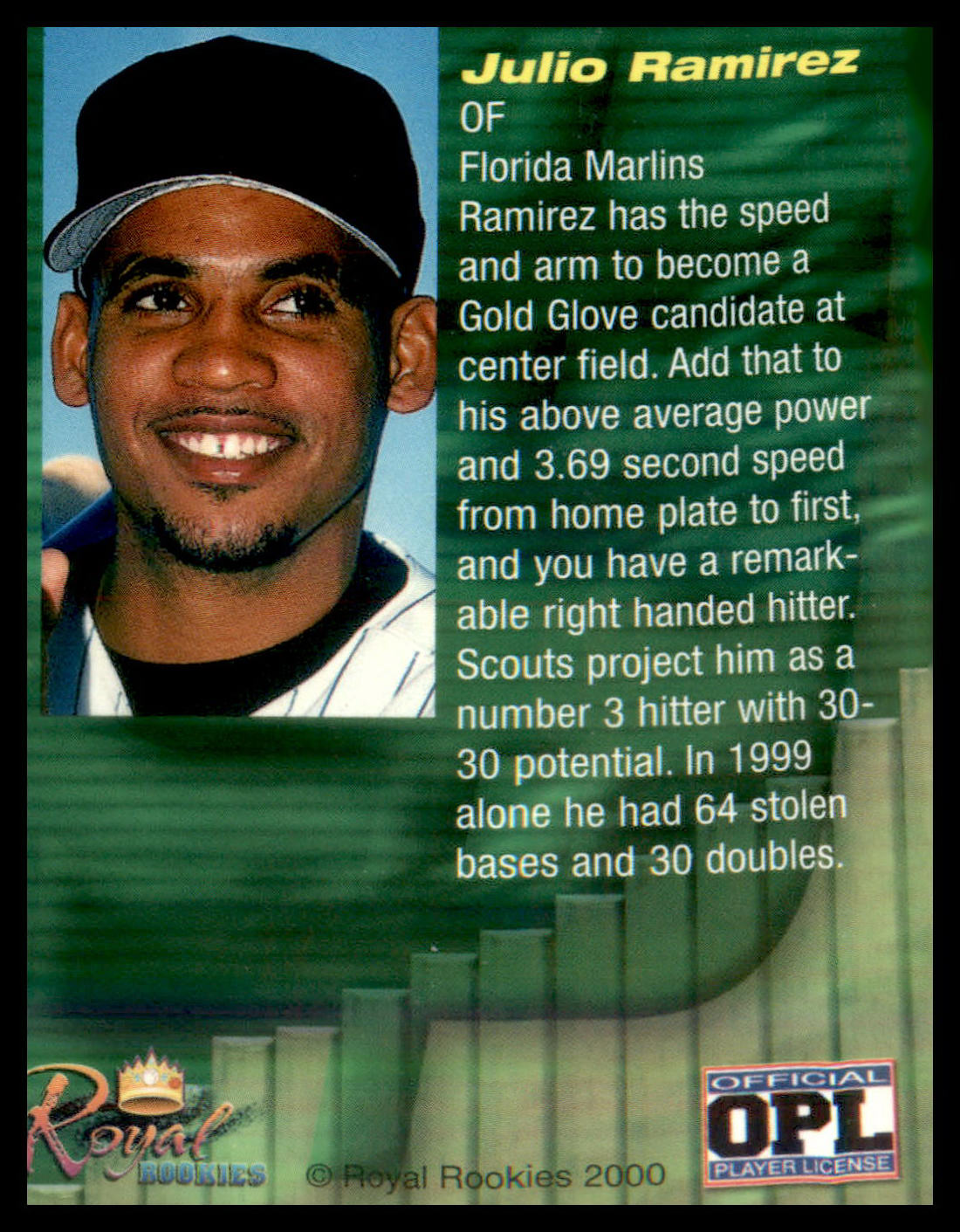 2000 Royal Rookies Futures High Yield #NNO Julio Ramirez