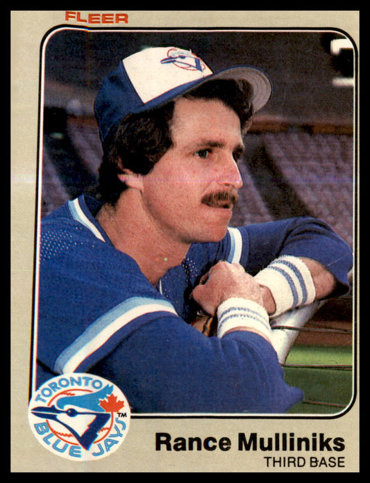 1983 Fleer #436 Rance Mulliniks