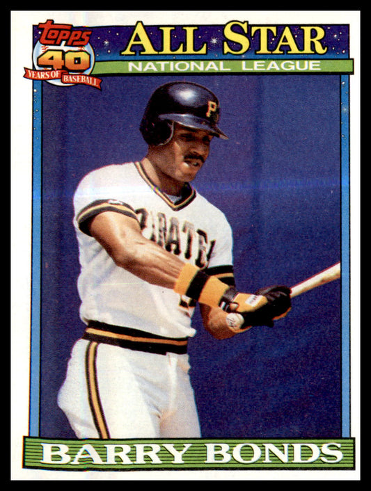 1991 Topps #401 Barry Bonds