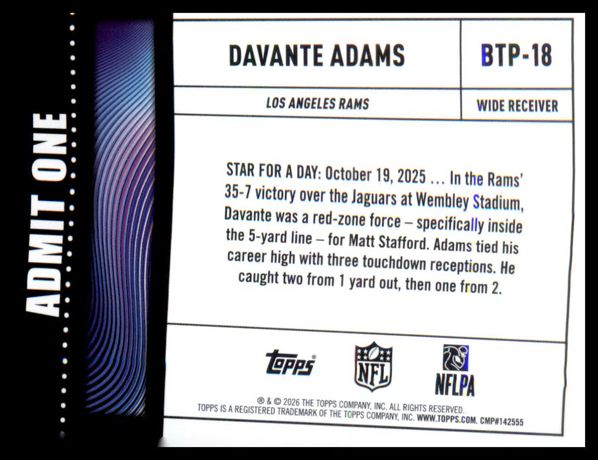 2026 Topps Big Ticket Players Pink Foil #BTP-15 James Wood