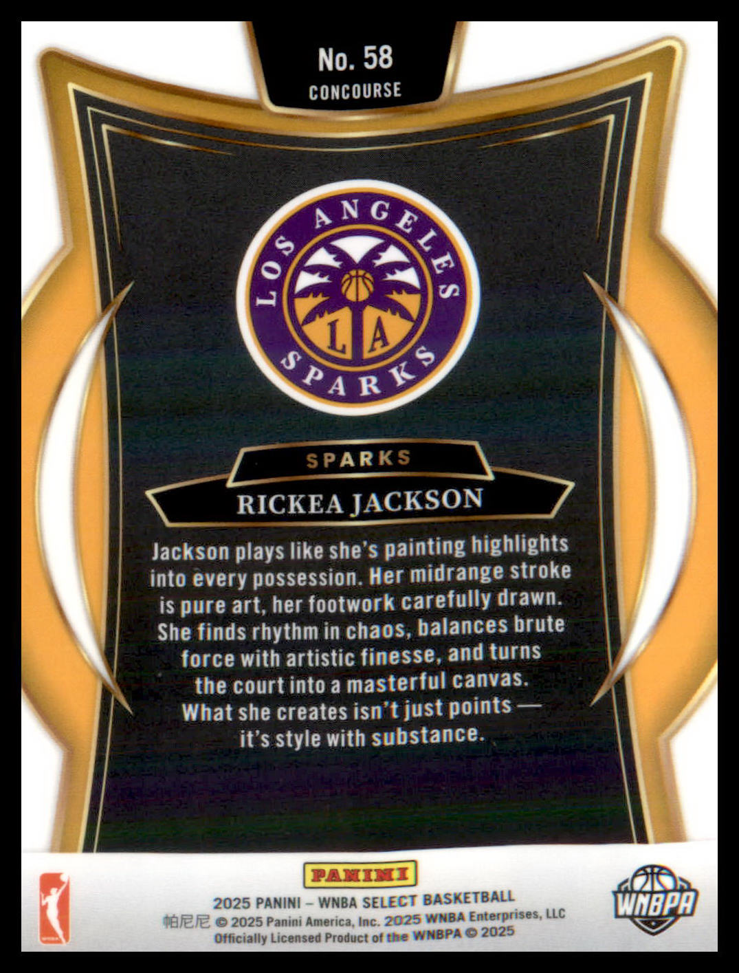 2025 Panini Select WNBA #58 Rickea Jackson