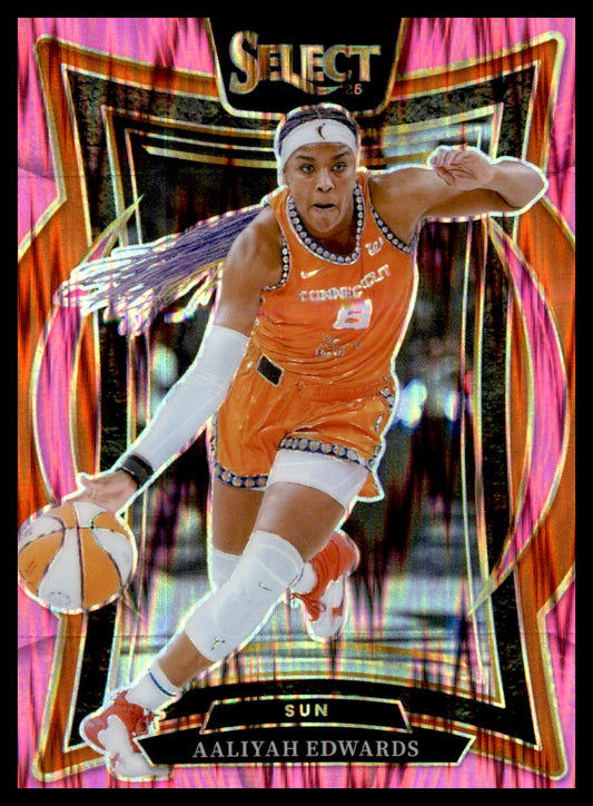 2025 Panini Select WNBA Pink Flash Prizms #32 Aaliyah Edwards