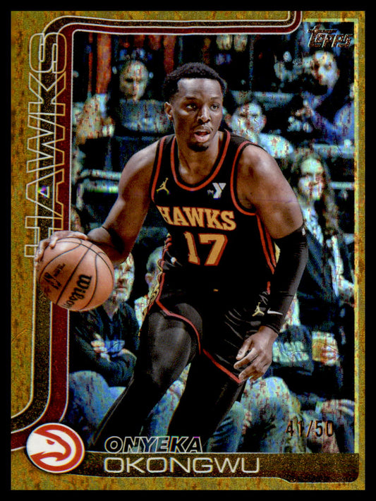 2025-26 Topps Gold Holo Foil #66 Onyeka Okongwu SN #/50