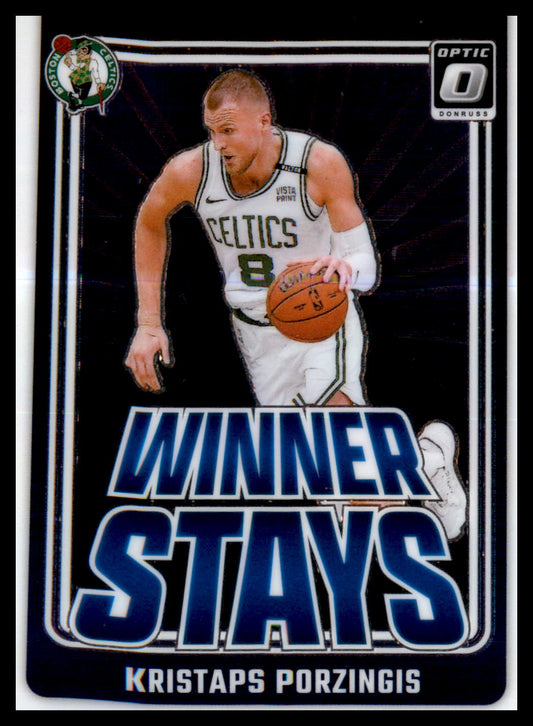 2024-25 Donruss Optic Winner Stays #9 Kristaps Porzingis