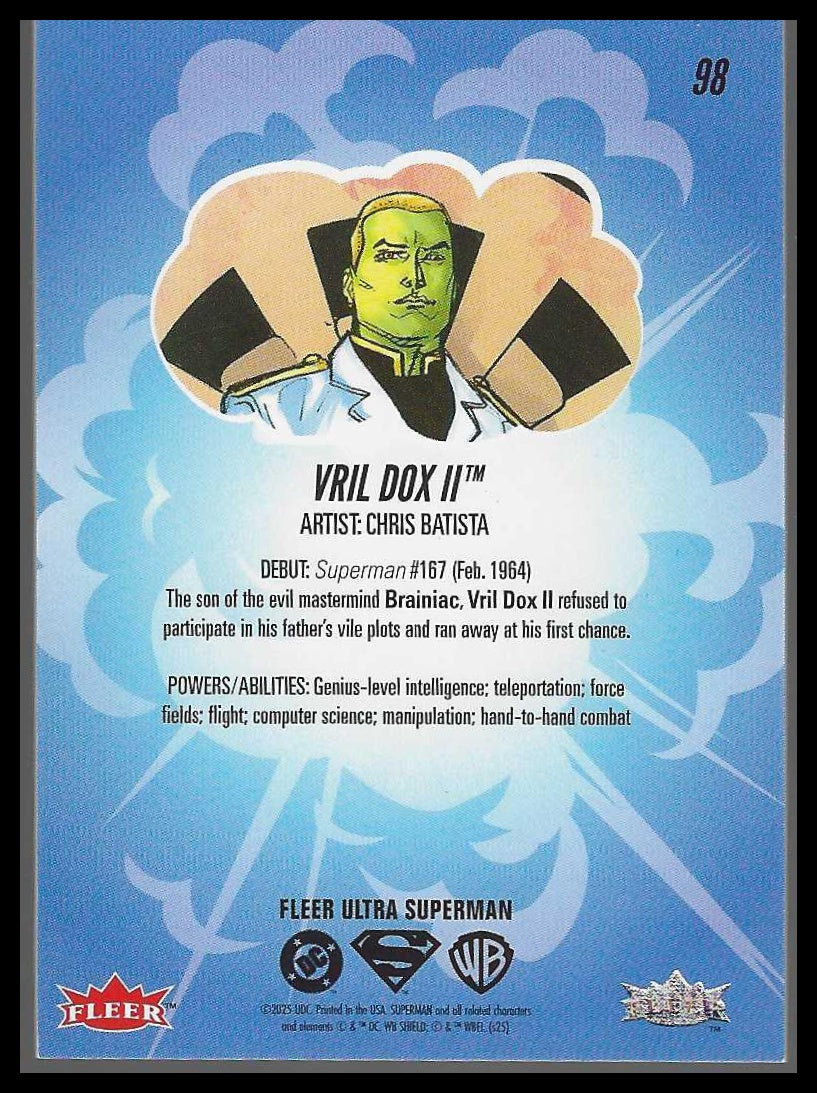 2026 Fleer Ultra Superman #98 Vril Dox II