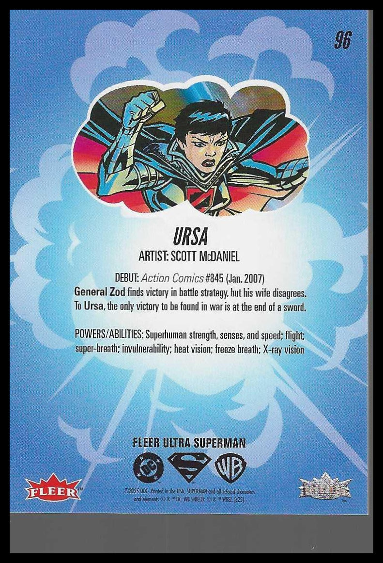 2026 Fleer Ultra Superman #96 Ursa