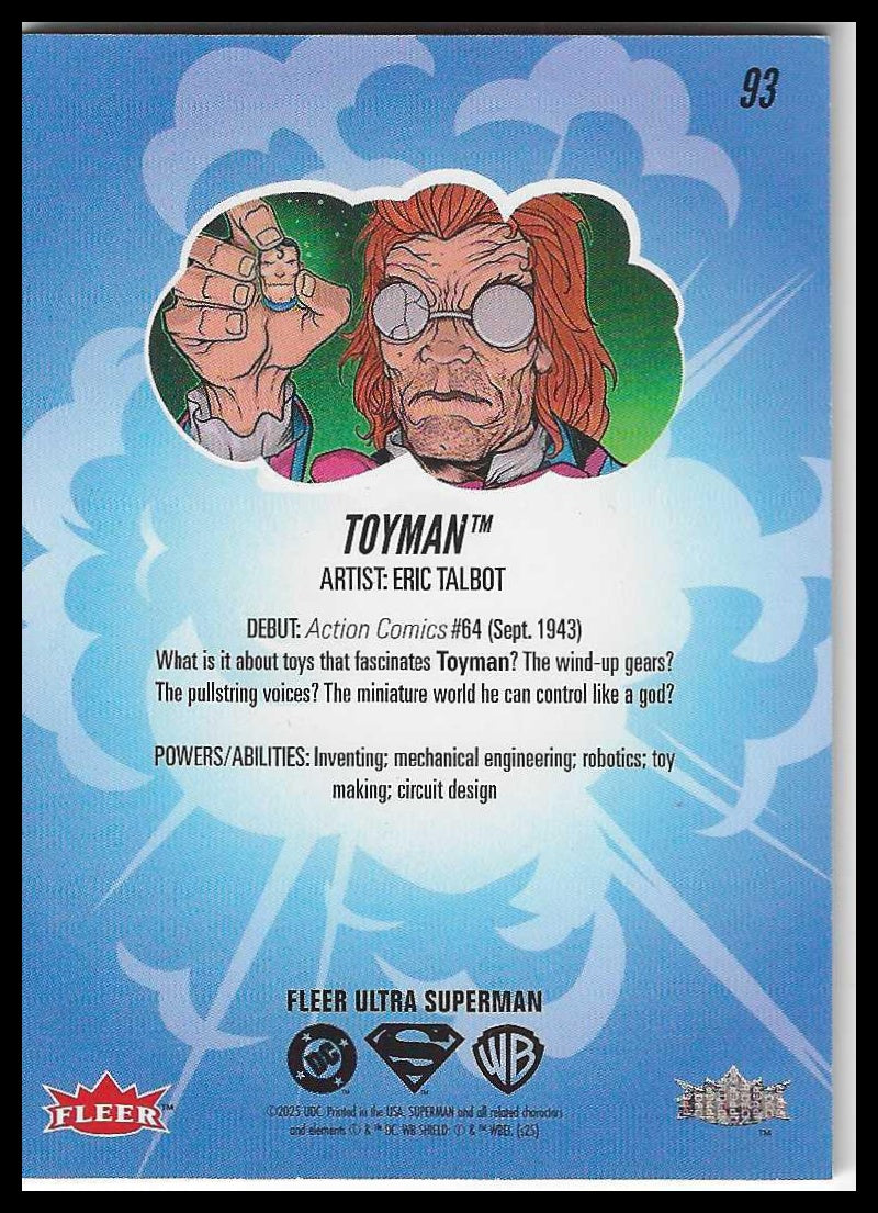 2026 Fleer Ultra Superman #93 Toyman