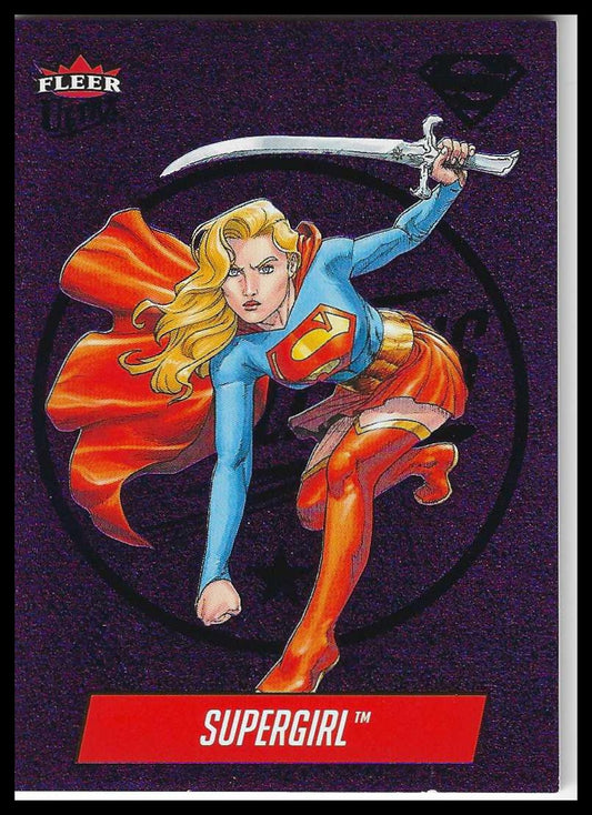 2026 Fleer Ultra Superman Medallions Purple #M-5 Supergirl