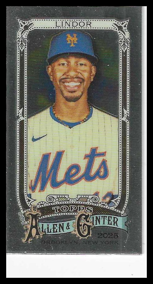 2025 Topps Allen & Ginter Chrome #110 Francisco Lindor