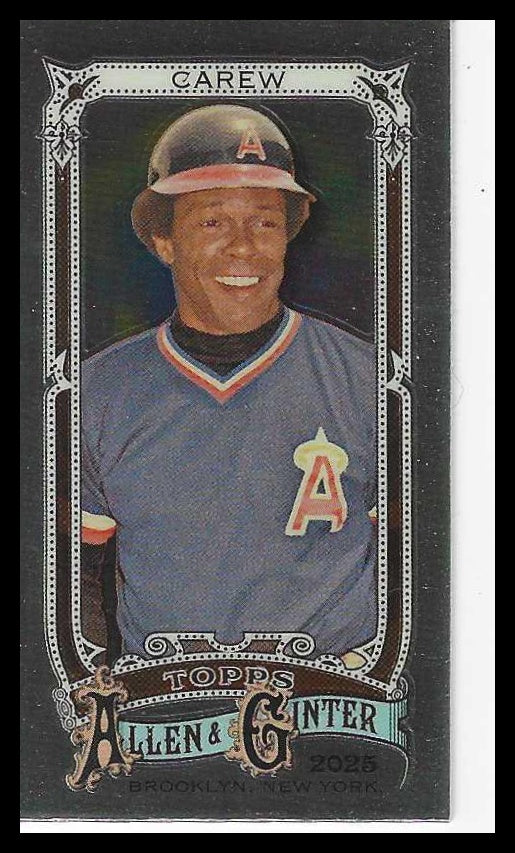 2025 Topps Allen & Ginter Chrome Mini #16 Rod Carew