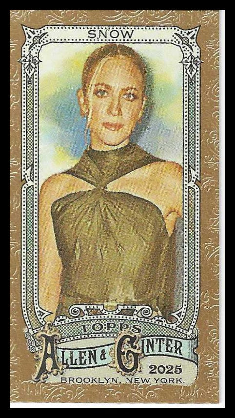 2025 Topps Allen & Ginter Mini Gold Border #276 Brittany Snow