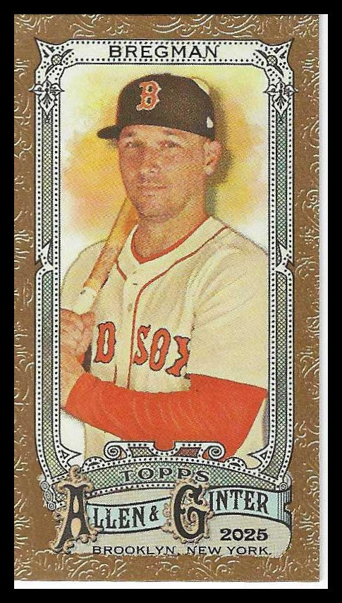 2025 Topps Allen & Ginter Mini Gold Border #174 Alex Bregman